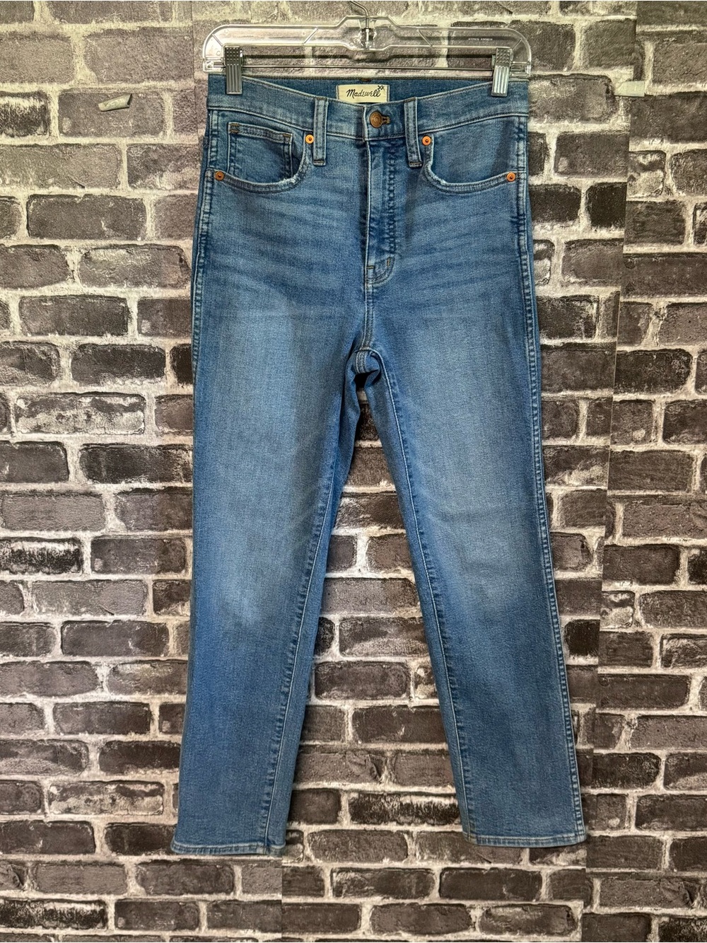 Madewell stovepipe jeans Straight leg medium wash